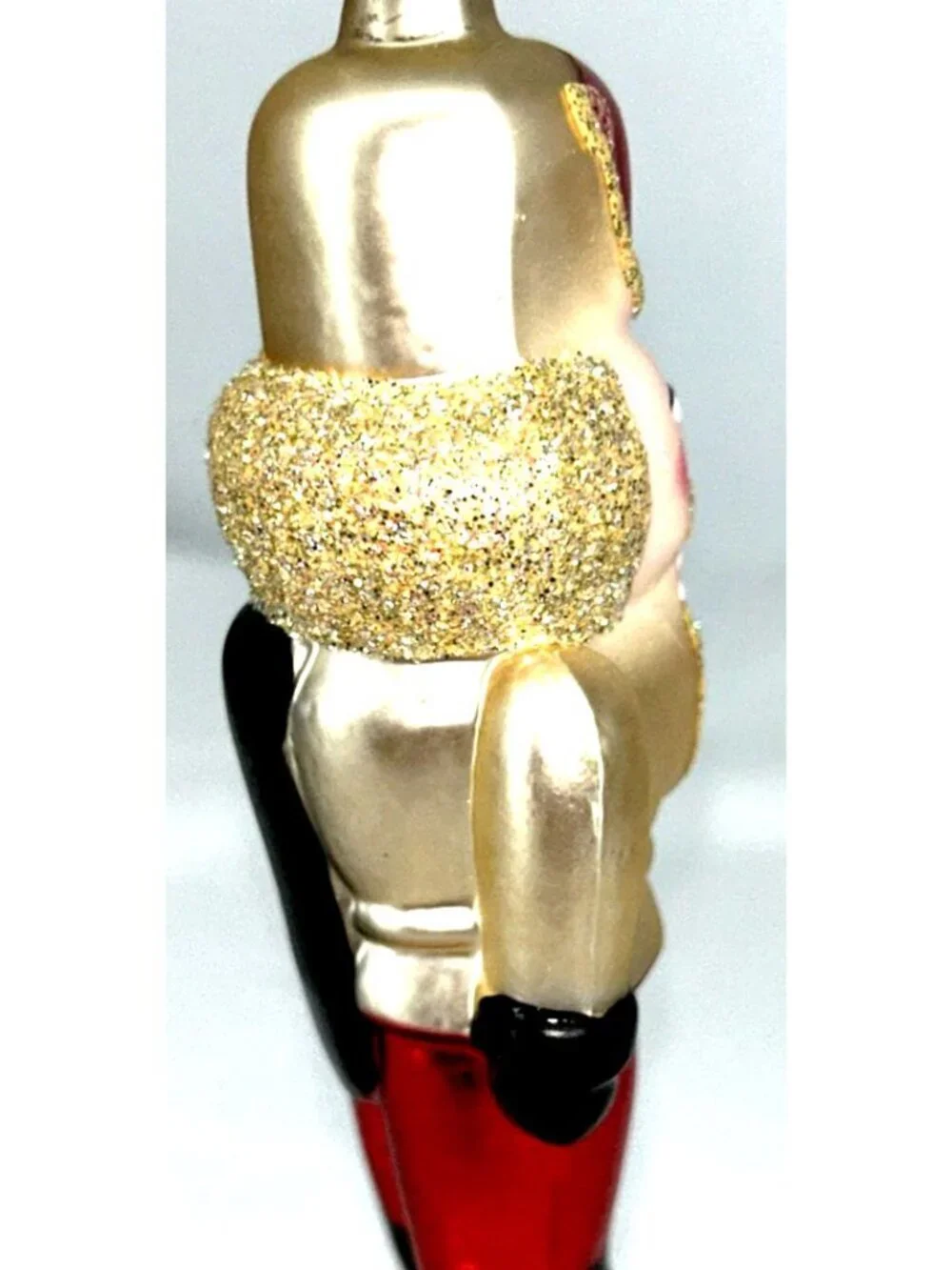 Fitz And Floyd Blown Glass Nutcracker Christmas Ornament 5.5